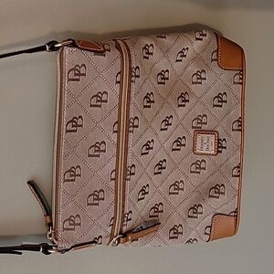Dooney and Bourke Cotton with Leather Strap and bottom Corners